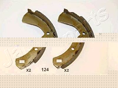 JapanParts GF-124AF комплект тормозных колодок на NISSAN SUNNY (140Y, 150Y)