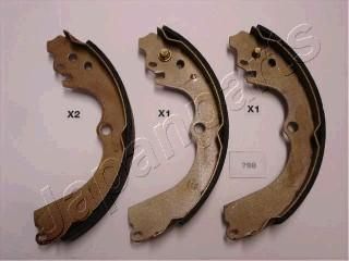 JAPANPARTS Комплект тормозных колодок (GF798AF)