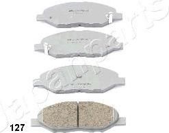 JAPANPARTS КОМПЛЕКТ ТОРМОЗНЫХ КОЛОДОК, ДИСКОВЫЙ ТОРМОЗ (PA-127AF)