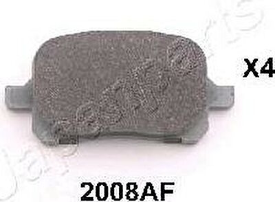 JapanParts PA-2008AF комплект тормозных колодок, дисковый тормоз на TOYOTA PREVIA (MCR3_, ACR3_, CLR3_)