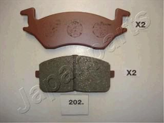 JapanParts PA-202AF комплект тормозных колодок, дисковый тормоз на TOYOTA STARLET универсал (KP6_)