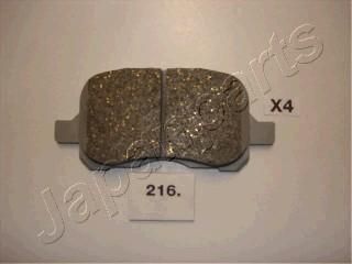 JAPANPARTS Комплект тормозных колодок, диско (PA-216AF)