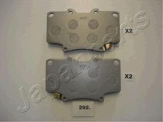 JapanParts PA-292AF комплект тормозных колодок, дисковый тормоз на TOYOTA LAND CRUISER 80 (_J8_)