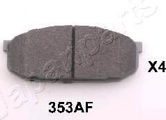 JapanParts PA-353AF комплект тормозных колодок, дисковый тормоз на MAZDA 323 C IV (BG)