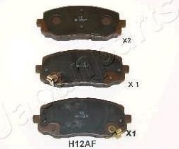 JAPANPARTS Комплект тормозных колодок, диско (PA-H12AF)