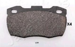 JapanParts PA-L02AF комплект тормозных колодок, дисковый тормоз на LAND ROVER DEFENDER Station Wagon (LD)