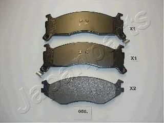 JAPANPARTS Комплект тормозных колодок, диско (PA056AF)