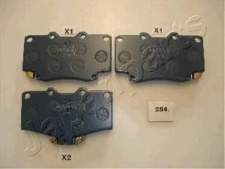 JAPANPARTS Комплект тормозных колодок, диско (PA254AF)