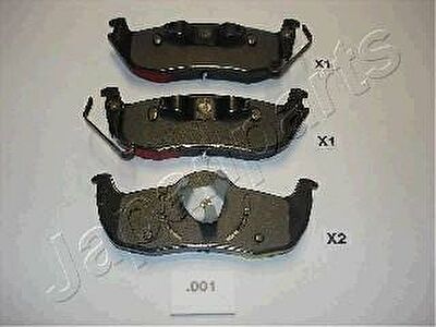 JAPANPARTS Комплект тормозных колодок, диско (PP-001AF)