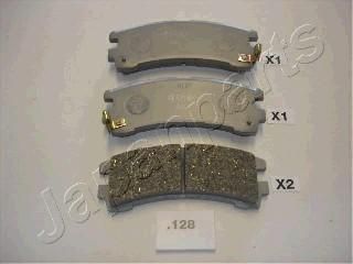 JapanParts PP-128AF комплект тормозных колодок, дисковый тормоз на NISSAN TERRANO I (WD21)