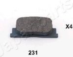JapanParts PP-231AF комплект тормозных колодок, дисковый тормоз на BYD F3