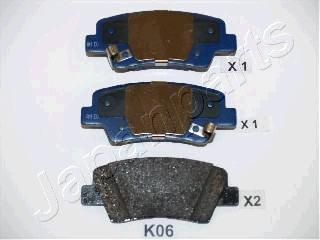 JAPANPARTS Колодки задние HYUNDAI Solaris HATCHBACK/Sonata 08->/KIA Soul (PP-K06AF)