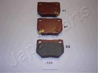 JAPANPARTS Комплект тормозных колодок, диско (PP129AF)