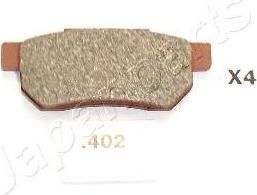 JAPANPARTS Комплект тормозных колодок, диско (PP402AF)