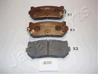 JAPANPARTS Комплект тормозных колодок, диско (PPK00AF)