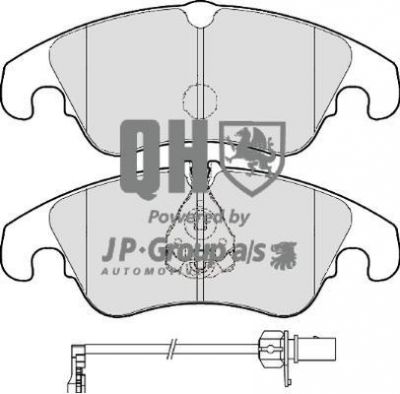 JP 1163606919 комплект тормозных колодок, дисковый тормоз на AUDI A4 Allroad (8KH, B8)