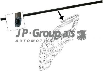 JP 1186150100 прокладка, боковое стекло на VW TRANSPORTER III c бортовой платформой/ходовая часть