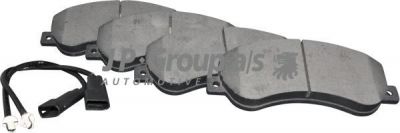 JP 1563600210 GROUP КОЛОДКИ ТОРМОЗНЫЕ ДИСКОВЫЕ ПЕРЕДНИЕ / FORD TRANSIT 2.2/2.4TDCI/2.3-16V(C ДАТЧИКОМ) 07/06~