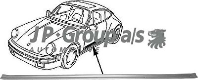 JP 1689800400 облицовка / защитная накладка, дверь на PORSCHE 911 кабрио