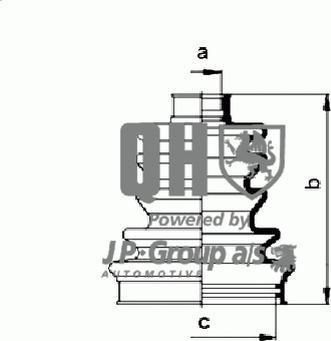 JP 3343700419 комплект пылника, приводной вал на FIAT PANDA (141A_)