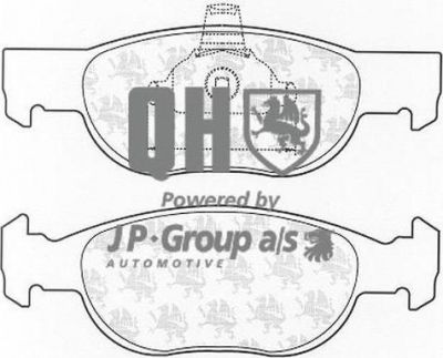JP 3363600719 комплект тормозных колодок, дисковый тормоз на FIAT PUNTO (188)