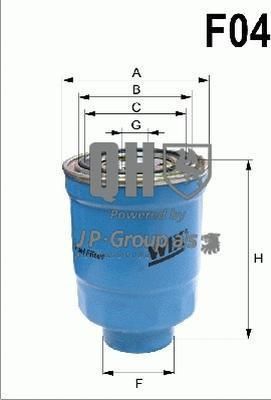 JP 3418700809 топливный фильтр на HONDA CR-V III (RE)