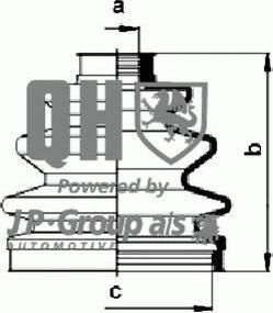 JP 4043600119 комплект пылника, приводной вал на NISSAN SUNNY I Traveller (B11)