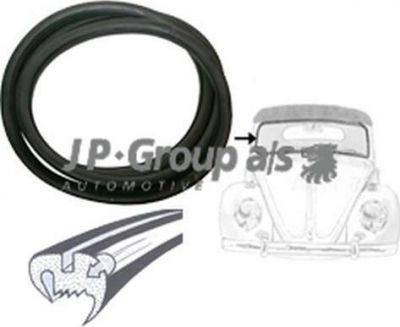 JP 8185901806 прокладка, ветровое стекло на VW KAEFER кабрио (15)