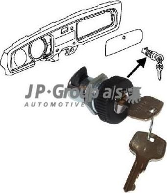 JP 8189801300 замок вещевого ящика на VW KAEFER кабрио (15)