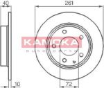 KAMOKA 1031048 тормозной диск на MAZDA 626 V Hatchback (GF)