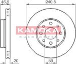 KAMOKA 1031776 тормозной диск на FIAT ALBEA (178_)