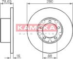 KAMOKA 103190 тормозной диск на MERCEDES-BENZ T1 фургон (602)