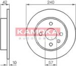 KAMOKA 1032086 тормозной диск на OPEL ASTRA G универсал (F35_)