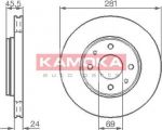 KAMOKA 1032136 тормозной диск на MITSUBISHI CARISMA седан (DA_)