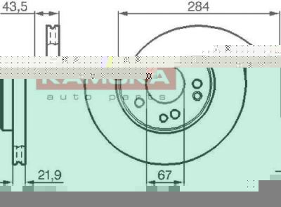 KAMOKA 103362 тормозной диск на MERCEDES-BENZ 190 (W201)