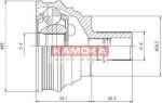 KAMOKA 7338 Шарнирный комплект, приводной вал