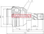 KAMOKA 8009 Шарнирный комплект, приводной вал