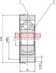 KAMOKA 8094 шарнирный комплект, приводной вал на VW TRANSPORTER III автобус