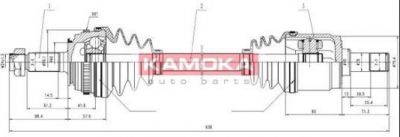 KAMOKA HO1138918A приводной вал на HONDA ACCORD VI (CG, CK)