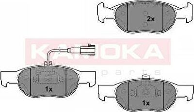 KAMOKA JQ1012080 комплект тормозных колодок, дисковый тормоз на FIAT BRAVA (182)