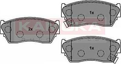 KAMOKA JQ1012206 комплект тормозных колодок, дисковый тормоз на NISSAN SUNNY III Liftback (N14)