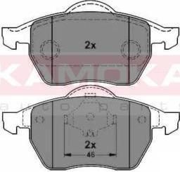 KAMOKA JQ1012334 комплект тормозных колодок, дисковый тормоз на VW PASSAT Variant (3B6)