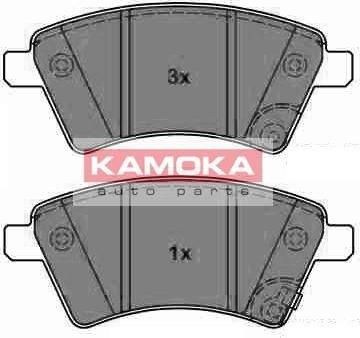 KAMOKA JQ1013750 КОМПЛЕКТ ТОРМОЗНЫХ КОЛОДОК, ДИСКОВЫЙ ТОРМОЗ