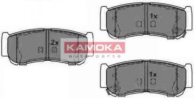 KAMOKA JQ1013820 комплект тормозных колодок, дисковый тормоз на HYUNDAI SANTA FE II (CM)