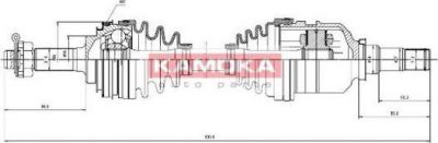 KAMOKA TO1138919A приводной вал на TOYOTA COROLLA (_E10_)