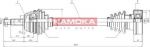 KAMOKA VW1138919 приводной вал на VW POLO CLASSIC (6KV2)