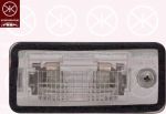 KLOKKERHOLM 00260856 фонарь освещения номерного знака на AUDI A3 (8P1)