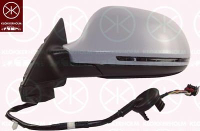 KLOKKERHOLM 00261071 наружное зеркало на AUDI A3 Sportback (8PA)