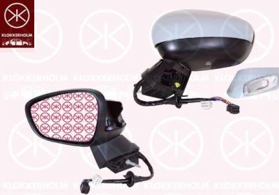 KLOKKERHOLM 05391044 наружное зеркало на CITROEN C4 II (B7)