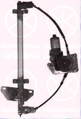 KLOKKERHOLM 16321802 подъемное устройство для окон на NISSAN ALMERA II Hatchback (N16)